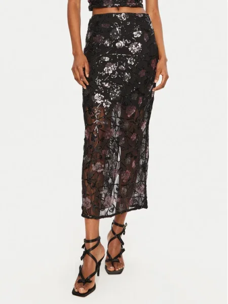 ROTATE Fustă maxi negru