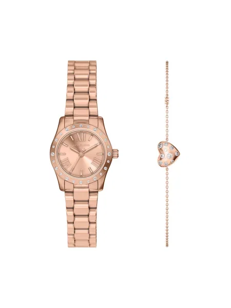 Комплект часовник и гривна Michael Kors Lexington Set розов