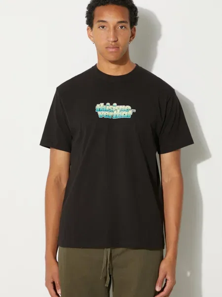 Тениска thisisneverthat Gradient OL-Logo Tee с принт черно