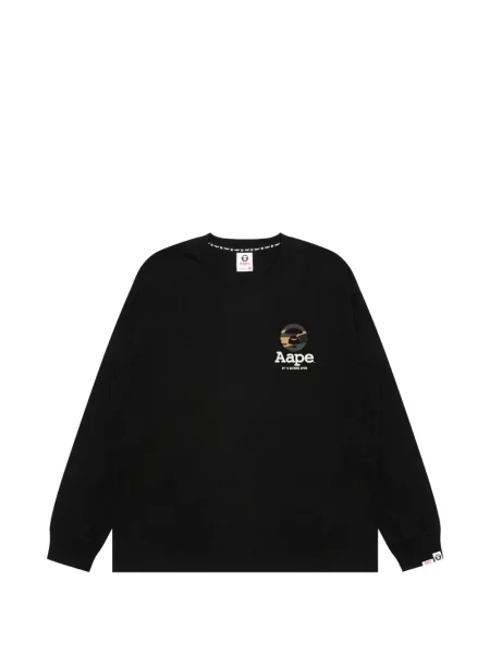 Pulover Aape By A Bathing Ape cu imagine cu model camuflaj negru