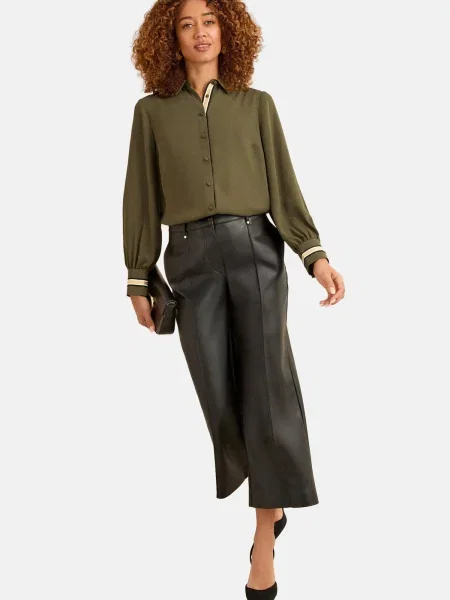 Love & roses Bluză auriu / oliv / negru alb