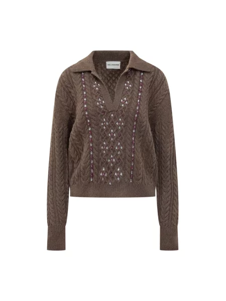 Sweter Des Phemmes brązowy