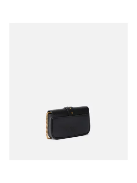 PINKO Torebki Kobieta ONE SIZE Skóra Pocket Love Bag One Simply czarny