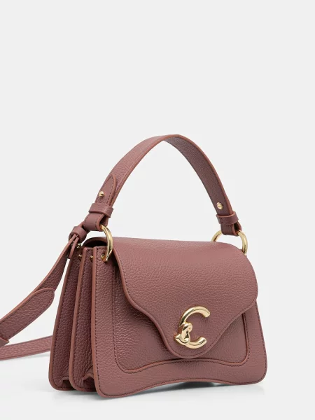 Coccinelle чанта crossbody дамска от кожа розово