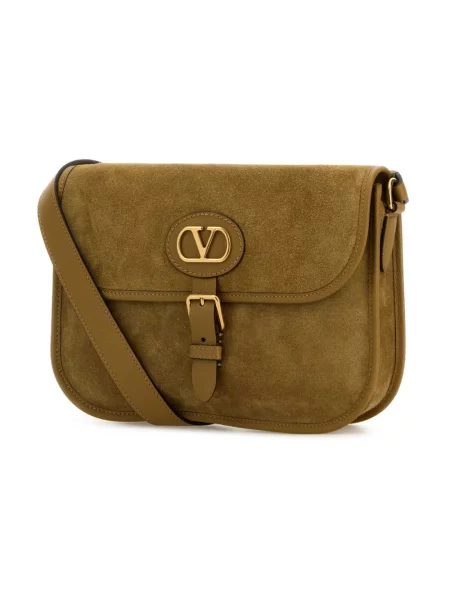 Torebka crossbody Valentino Garavani skórzana brązowa