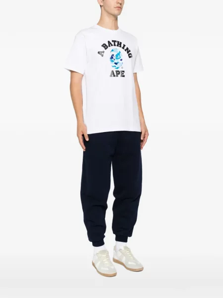 Tricou A Bathing Ape® cu imagine alb
