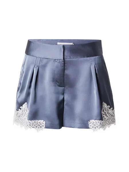 IRO Pantaloni cutați NYNA albastru fumuriu alb