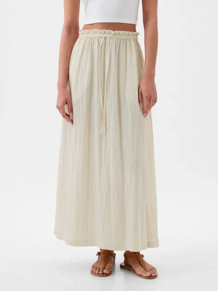 Spódnica maxi Gap szara