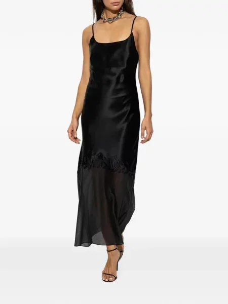 Rochie maxi By Malene Birger cu broderie negru