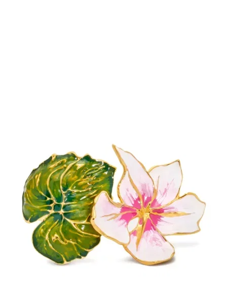 Brăţară Oscar De La Renta cu model floral auriu