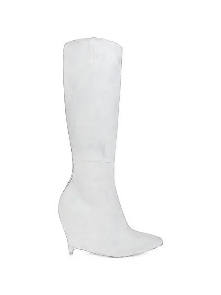 Cizme Maison Margiela cu pană alb