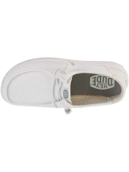 Pantofi Heydude stretch alb