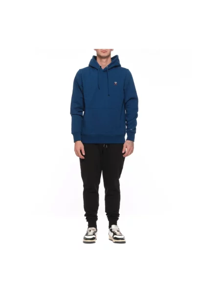 Bluza z kapturem Tommy Hilfiger z kapturem niebieska