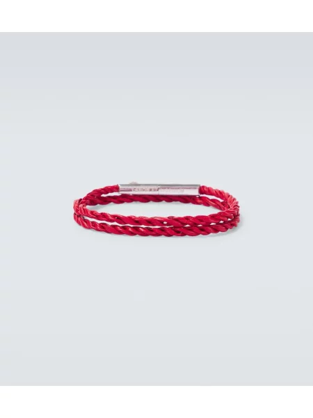 Brăţară Bottega Veneta din piele roșu