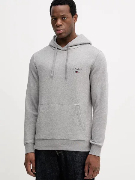 Pulover Tommy Hilfiger s kapuco siva