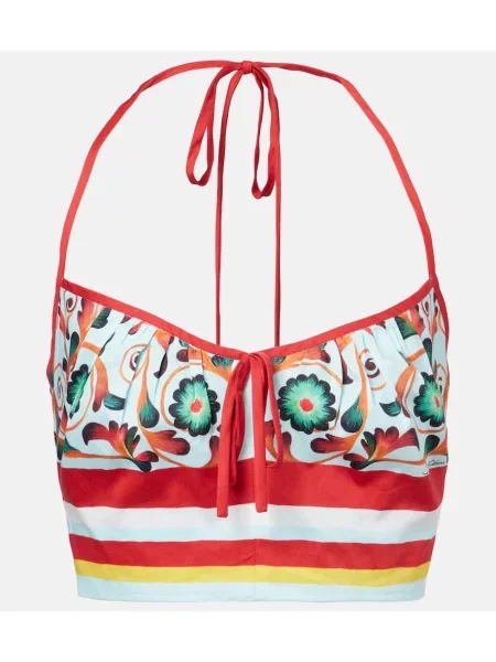 Cropp top Dolce&gabbana cu imagine cu gât halter