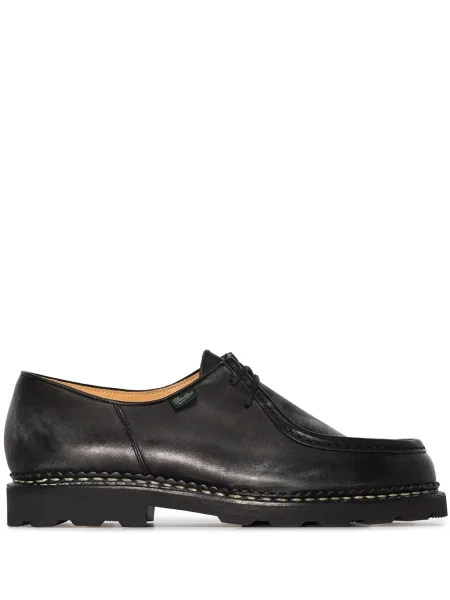 Pantofi Paraboot cu șireturi din dantelă negru