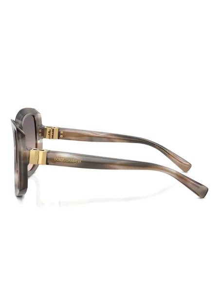 Prugaste sunčane naočale Dolce & Gabbana Eyewear siva