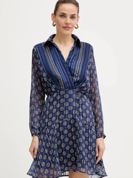 Morgan rochie mini evazați RAVIL.F albastru