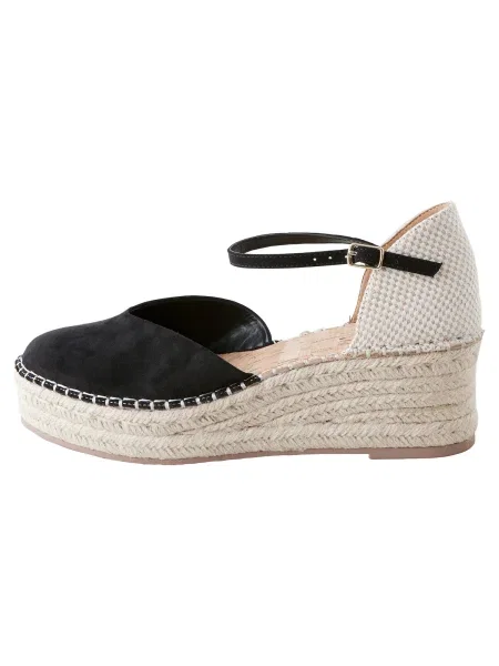 Next Espadrilky světle šedá černá