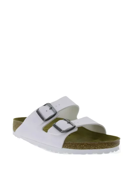 Кожени сандали Birkenstock с катарама бяло