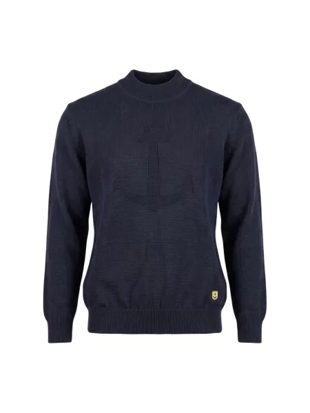 Sweter z golfem Armor Lux niebieski