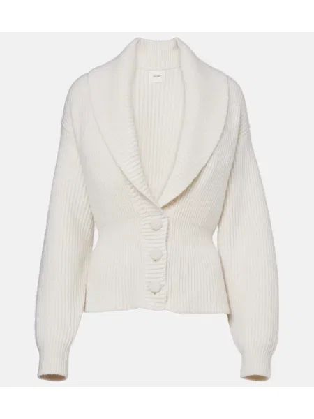 Cardigan Lisa Yang din cașmir alb