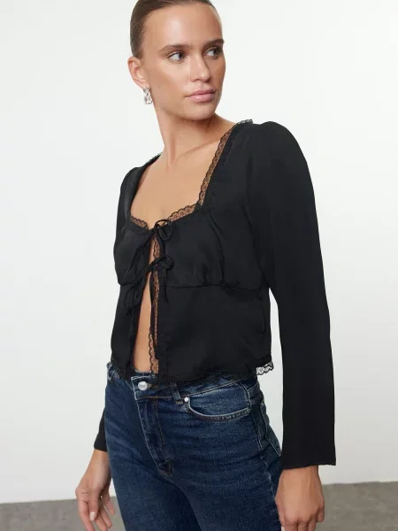 Cropp bluză Trendyol negru