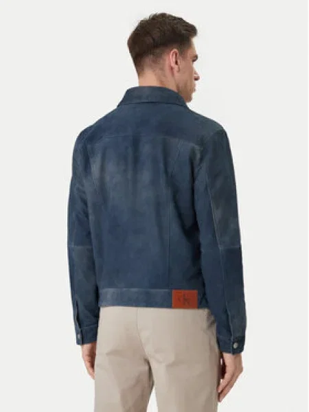 Calvin Klein Jeans Bőrkabát sötétkék