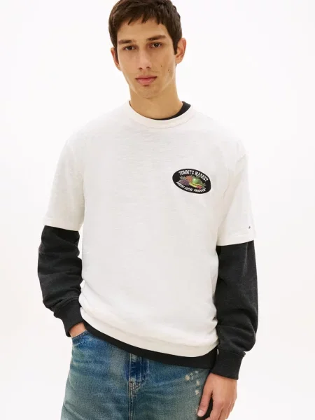 Tommy Jeans Koszulka Mężczyźni S biały