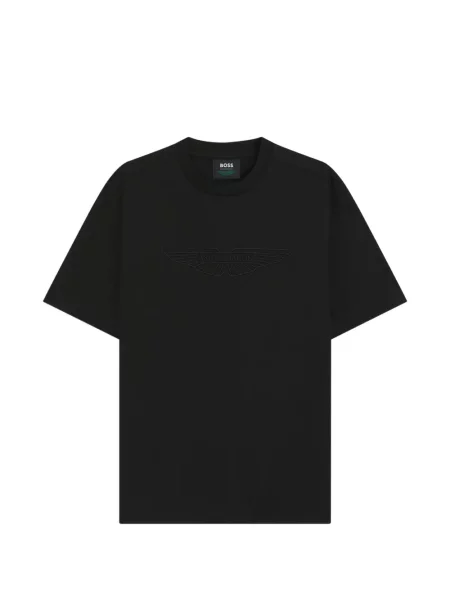 Tricou Boss cu autograf negru