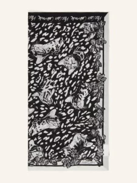 Marc Cain Šátek black and white bílý