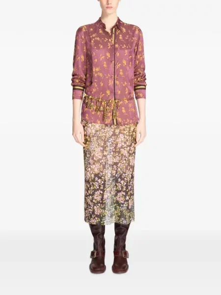 Cămașă Dries Van Noten din jacard violet