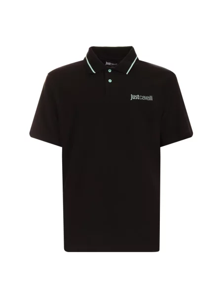 Koszulka polo Just Cavalli czarna