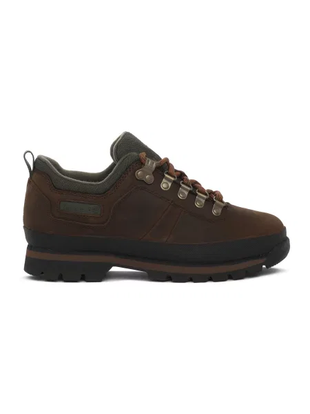 Pantofi Timberland cu șireturi din dantelă maro