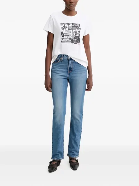 Blugi drepți Levi's® evazate verde