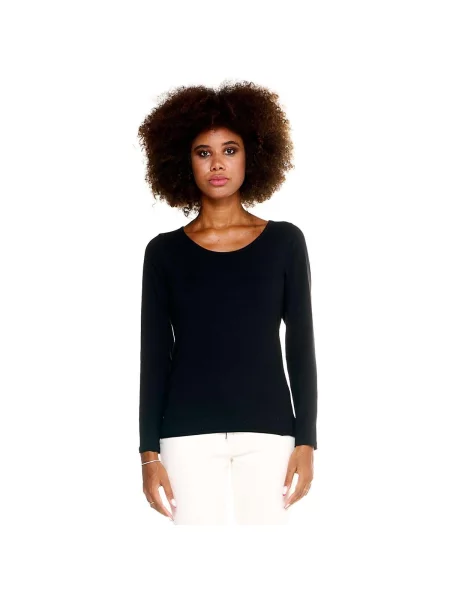 Lung tricou Leone 1947 cu mâneci lungi negru