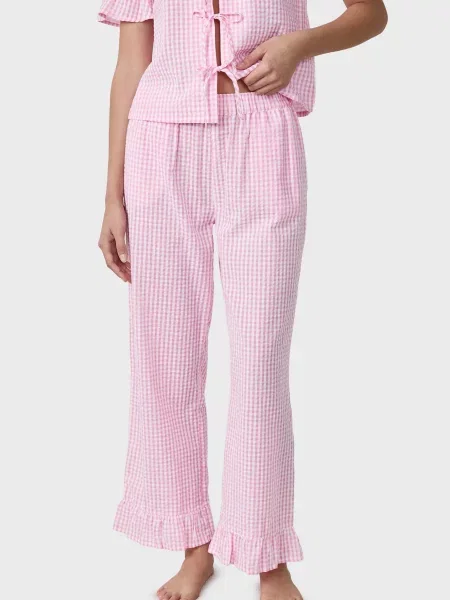 Картата піжама Etam рожева