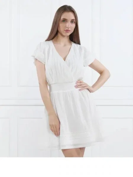 Pepe Jeans London Rochie POETE alb