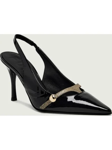 Pantofi Furla din piele slingback negru