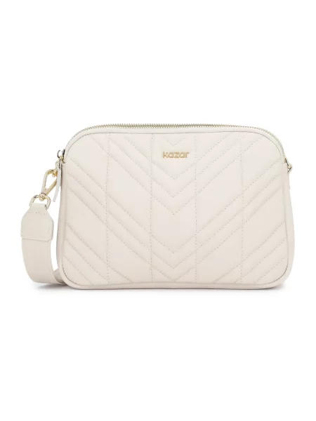 Torebka skórzana Kazar skórzana biała