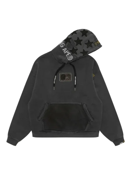 Pulover Aape By A Bathing Ape cu glugă gri