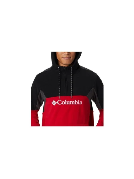Hanorac cu glugă Columbia din fleece roșu