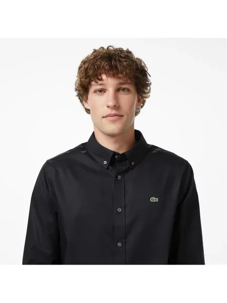 Lacoste Koszula Z Długim Rękawem czarny