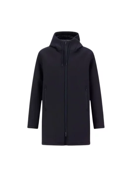Długa parka Herno niebieska