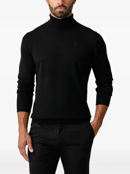 Pulover Karl Lagerfeld cu broderie negru