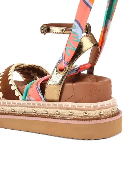 Fular Kurt Geiger London cu platformă maro