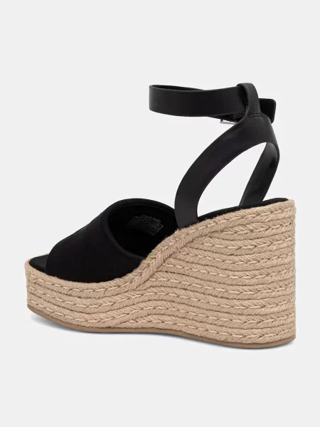 Calvin Klein szandál éksarokkal WEDGE ESPAD 70 NEOPR MG fekete