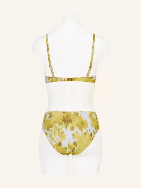 Maryan Mehlhorn Góra Od Bikini Z Fiszbinami Soft Focus Florals gelb biały
