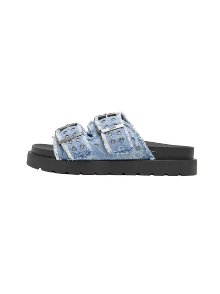 BUFFALO Saboți Raya Ari Stud denim albastru